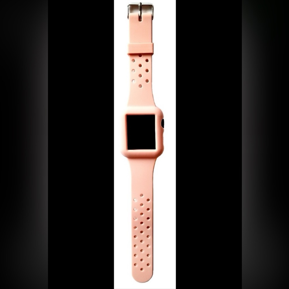 🎉 HOST PICK 🎉 *NEW/ UNUSED* Pink Silicone Apple Watch 42mm Protective Case Band